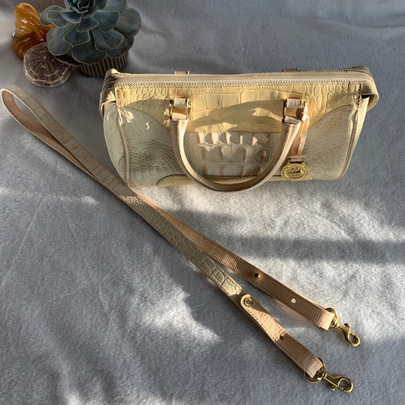 Brahmin Croc Leather Baguette Purse - Picture 11 of 13